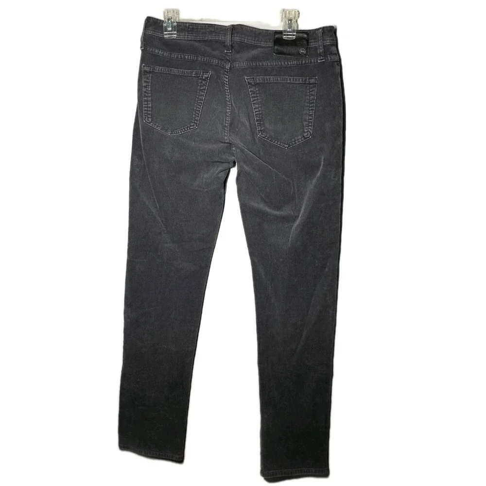 AG Adriano‎ Goldschmied Pants Mens 32x33 Gray Corduroy Tellis Modern Slim Skinny